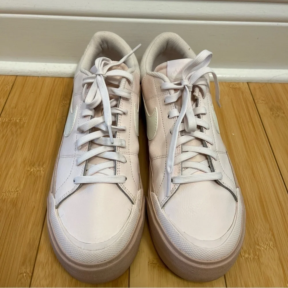 Nike Women's Pink Court Legacy Lift Sneakers size 11,5